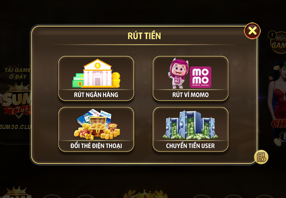 SUMCLUB - Trang Chủ Sum Club - Tải Game Bài SumClub 2025 261 Rut nap tien Sumclub nhanh chong linh hoat
